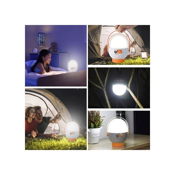 Lampe LED Portable Rechargeable Camping Urgence Lanterne USB Tente Bulb