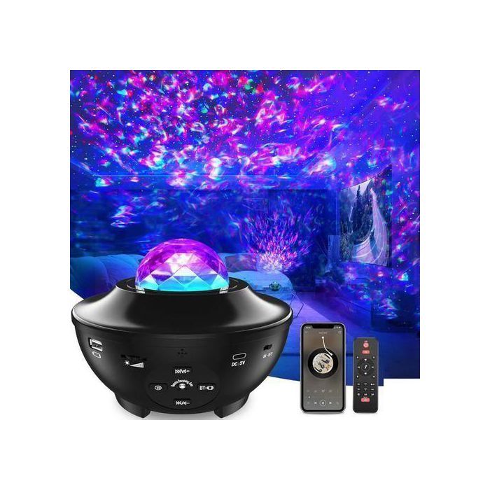 Projecteur Star Night Light avec LED & haut-parleur Bluetooth Ambiance lumineuse