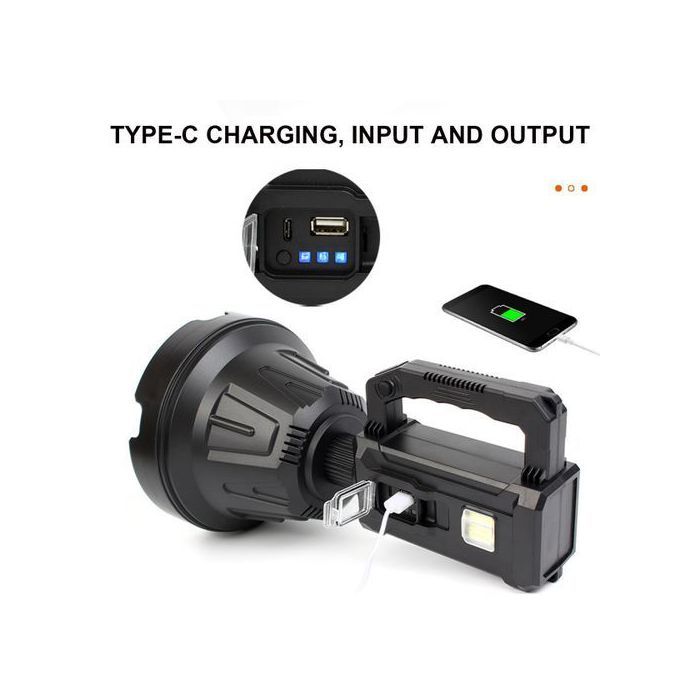 Projecteur LED Rechargeable, lampe de poche puissante, projecteur de travail
