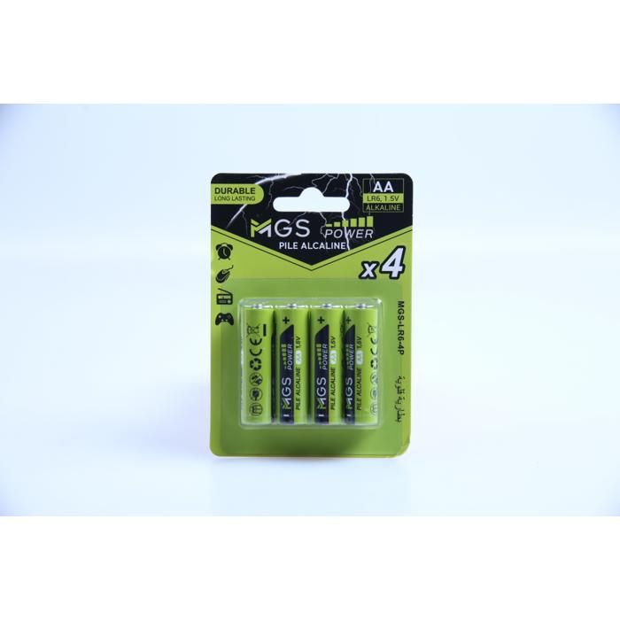 Piles AA x4 MGS LR06 alcaline
