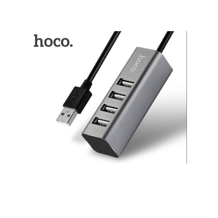 Hoco USB HUB USB A 4 x 1 ports USB 2.0 Extension d'interface USB