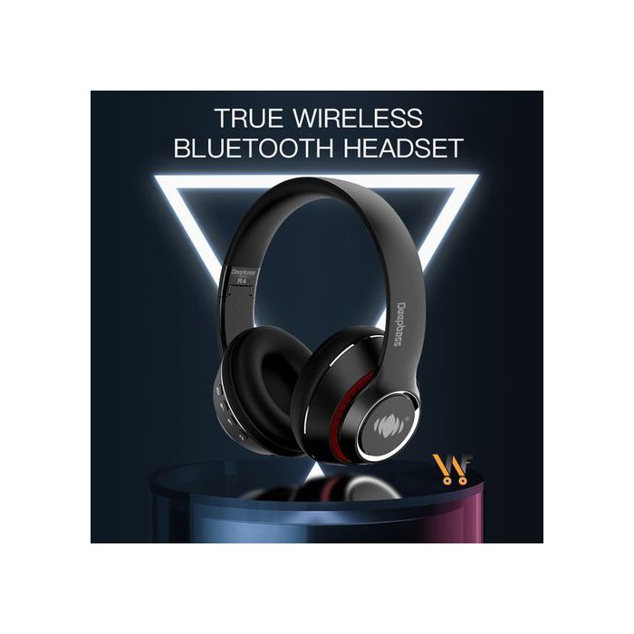 Casque Bluetooth - DeepBass - R4 - Son stéréo puissant - Micro intégré - 9h autonomie