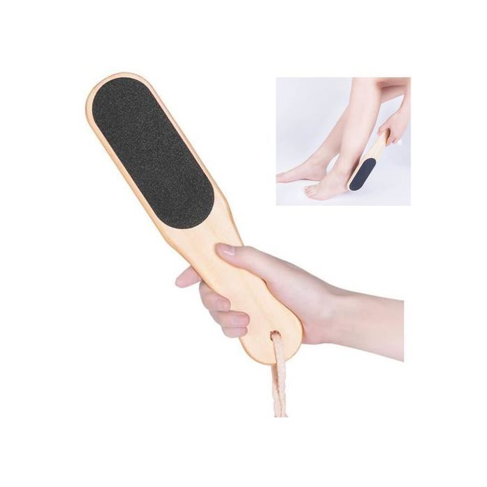 Lime à main et pied en bois, Dissolvant des pièds, planche à gommage, élimination des peaux mortes et callosités - 1 pièce