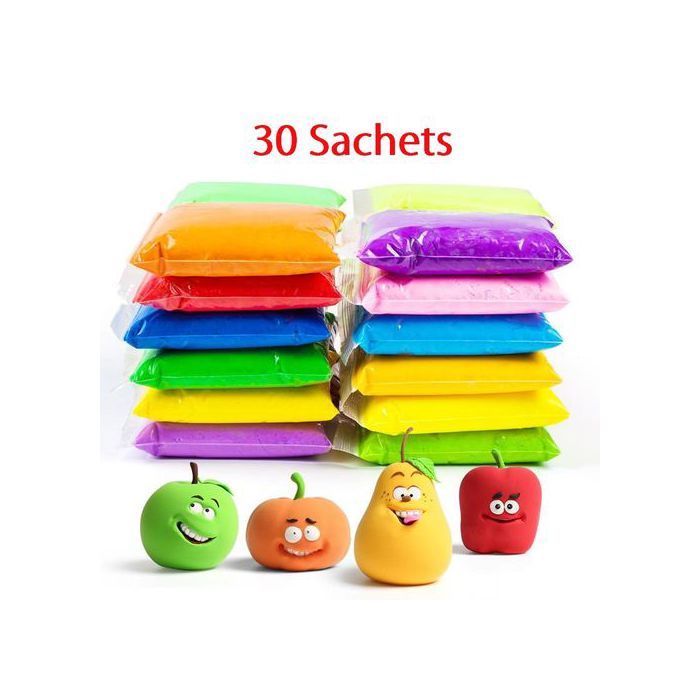 Slim légère pâte à modeler pour enfants sèche à l'air jouet créatif 30 sachets