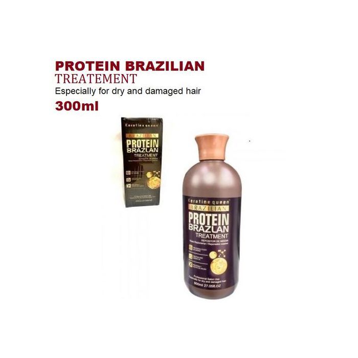 Keratine Queen Brazilian Treatment cheveux 300ml Protéine de Lissage sans sulfate