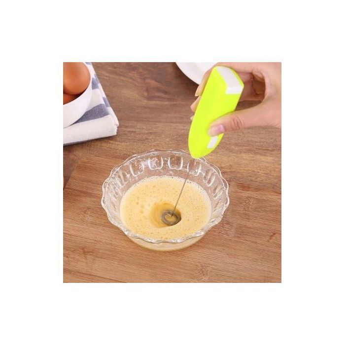 Mélangeur de boissons en acier inoxydable // batteur à oeufs électrique // Mini mixeur de capuccino//Mini crémier à longue poignée