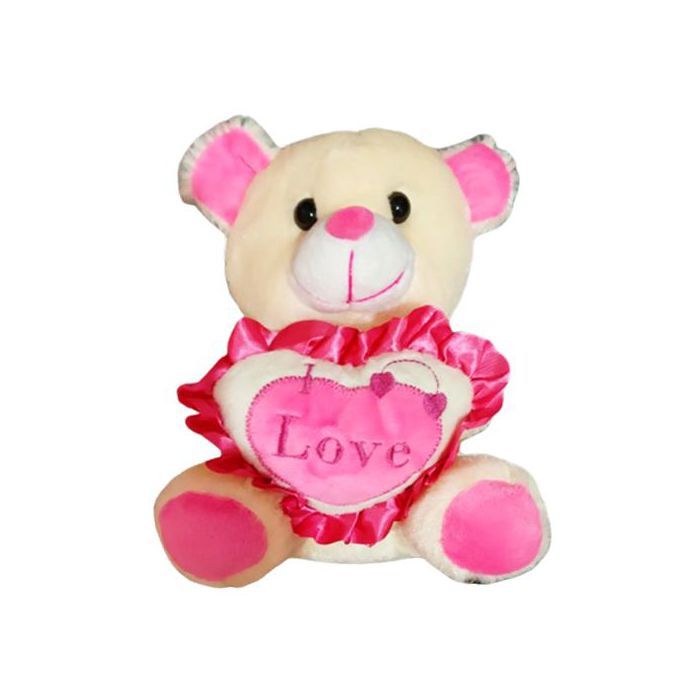 Petit Ours en Peluche doux Beige pour Cadeau d'anniversaire, Jouet pour bébés