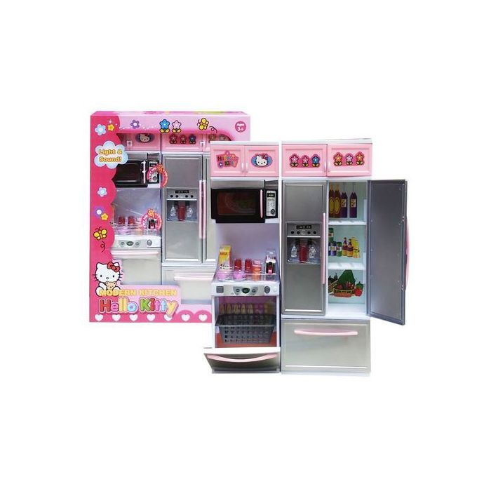 Jeu de cuisine moderne pour filles avec lumière & son Hello Kitty, Jouet amusant