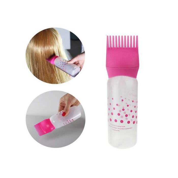 Flacon de coloration vides pour cheveux avec peigne, peigne à dents Pour cheveux
