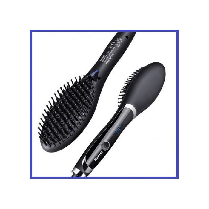 Brosse électrique à cheveux// Lisseur rapide- Peigne à cheveux// Brosse à cheveux automatique avec écran LED - Max tempéraure 750 F