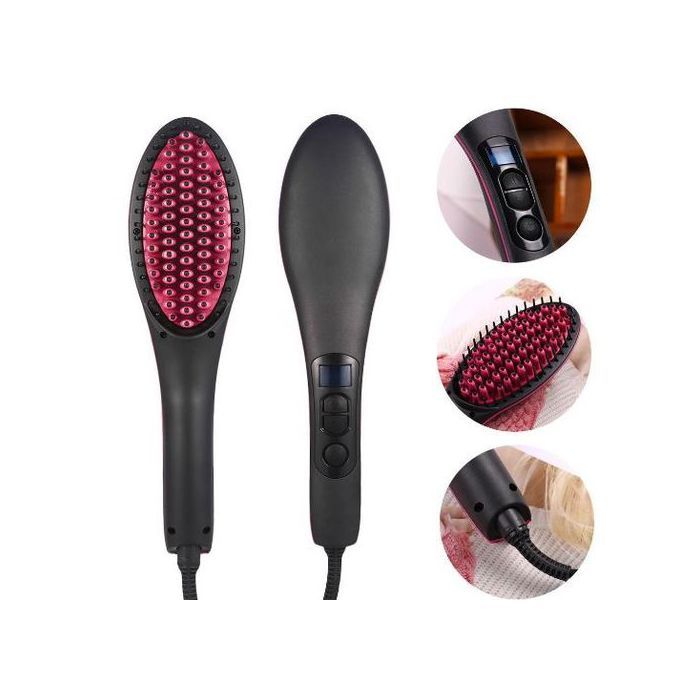 Brosse électrique Pour cheveux avec afficheur LCD professionnel 50 Watt & 450° F