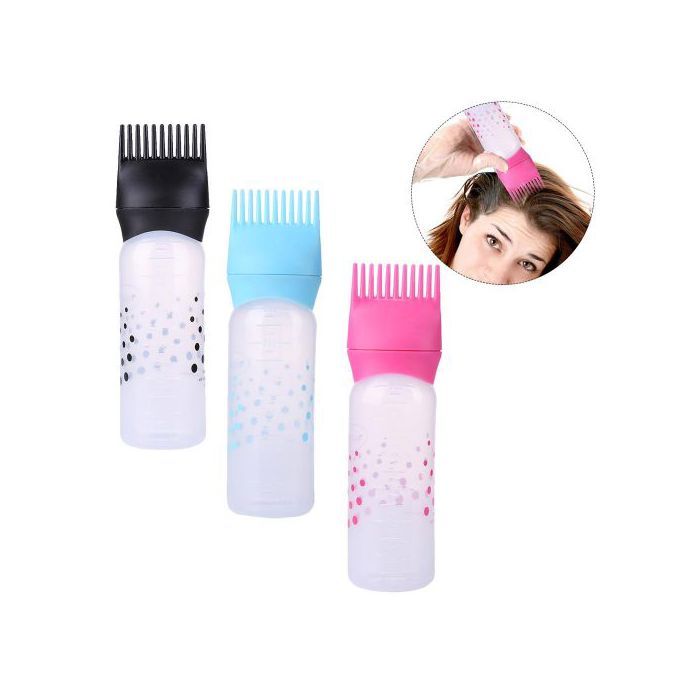 Lot de 3 peignes à racines avec flacon graduée pour coloration des cheveux