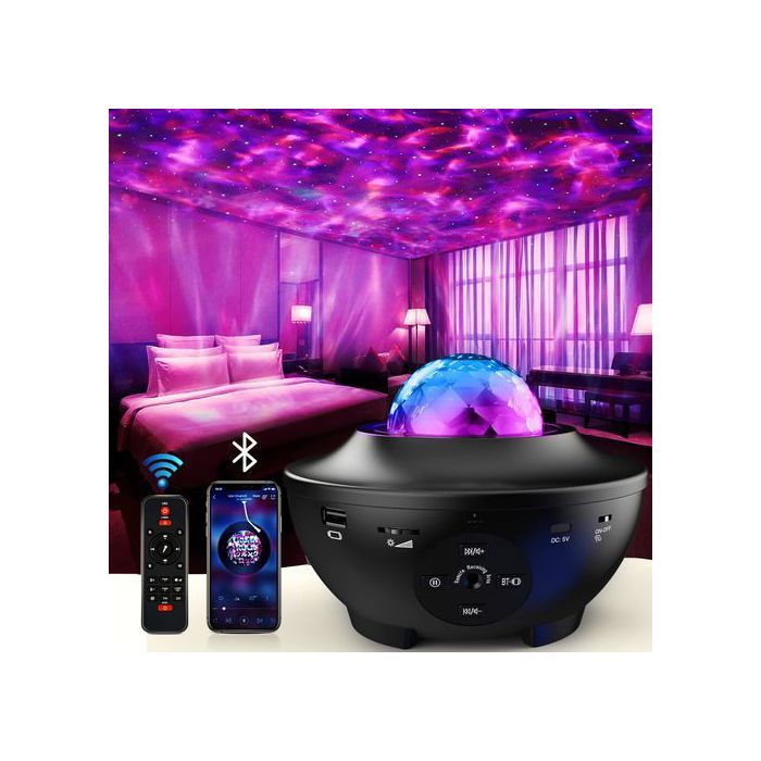 Projecteur d'étoiles WiFi intelligent, Lampe étoilée avec contrôle vocal