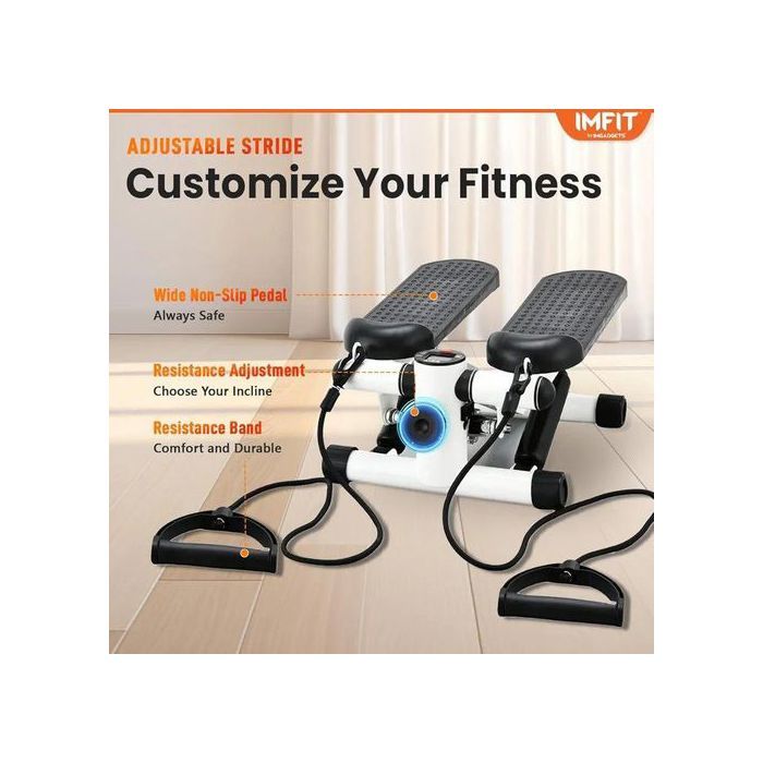 Stepper d'exercice IMFIT avec bandes de résistance pour un entraînement complet