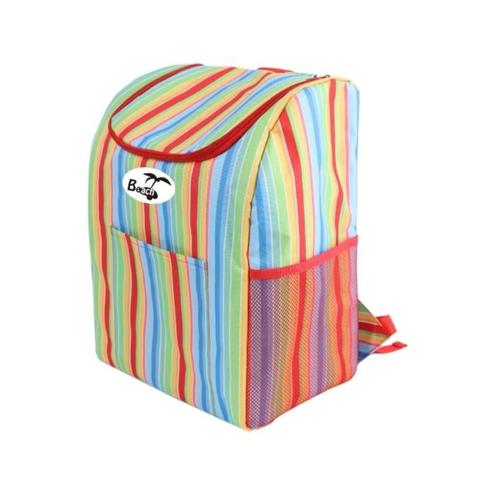 Sac Isotherme - GENERIC - GN240507-49 - Multicolore - Polyester - Rayé