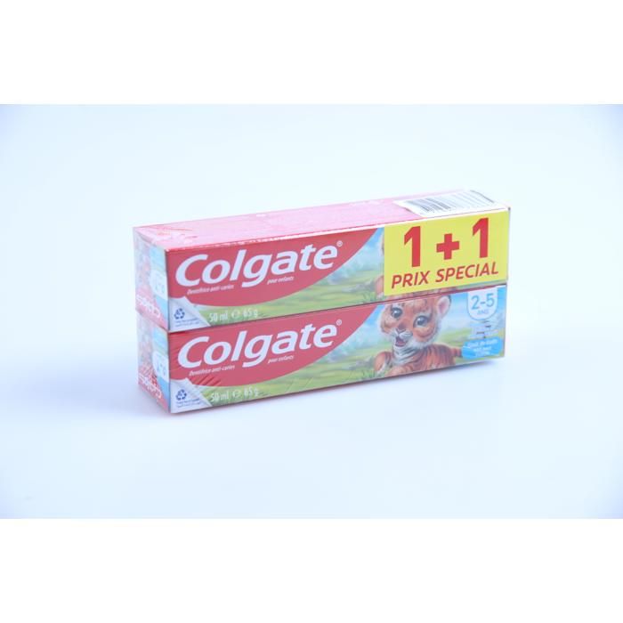 Dentifrice enfant - COLGATE - Bubblefruit - Pack de 2 - 50 ml - Goût fruité
