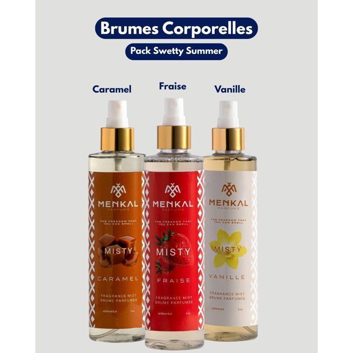 Brume-Pack de 3 Brumes Corporelles Sweety Summer – 250 ml chacune