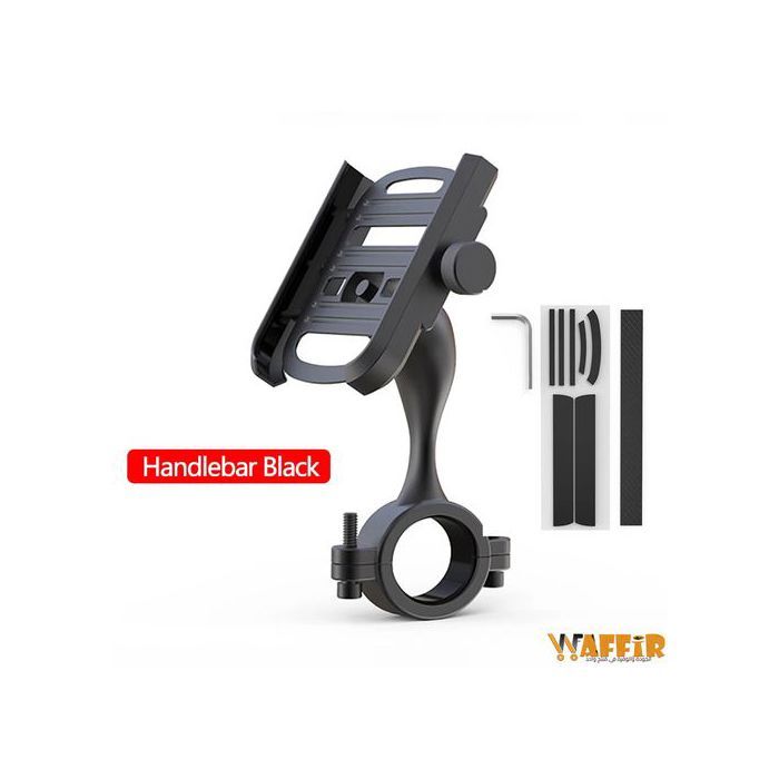 Support de téléphone réglable en métal anti-secousses pour guidon de moto