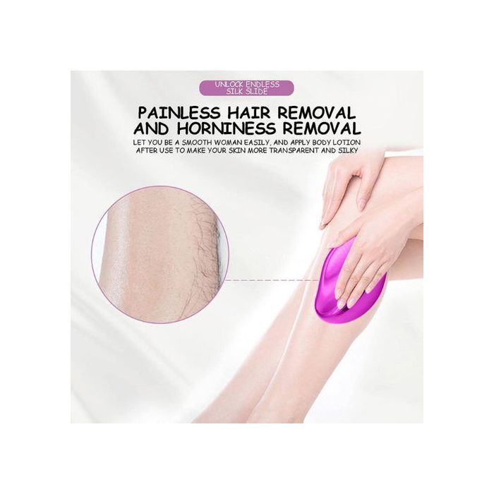 Gomme à cheveux en cristal, épilateur magique exfoliation indolore, épilation