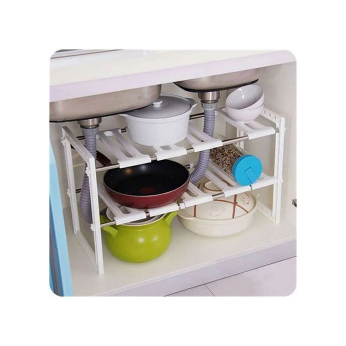 Support de rangement - Inox - Étagère extensible -- Imperméable - Durable