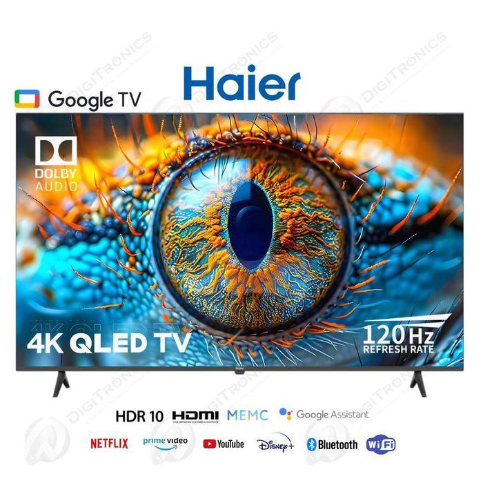 Smart TV - HAIER H50S80EUX - 50" QLED - 4K Ultra HD - Dolby Vision - Google TV