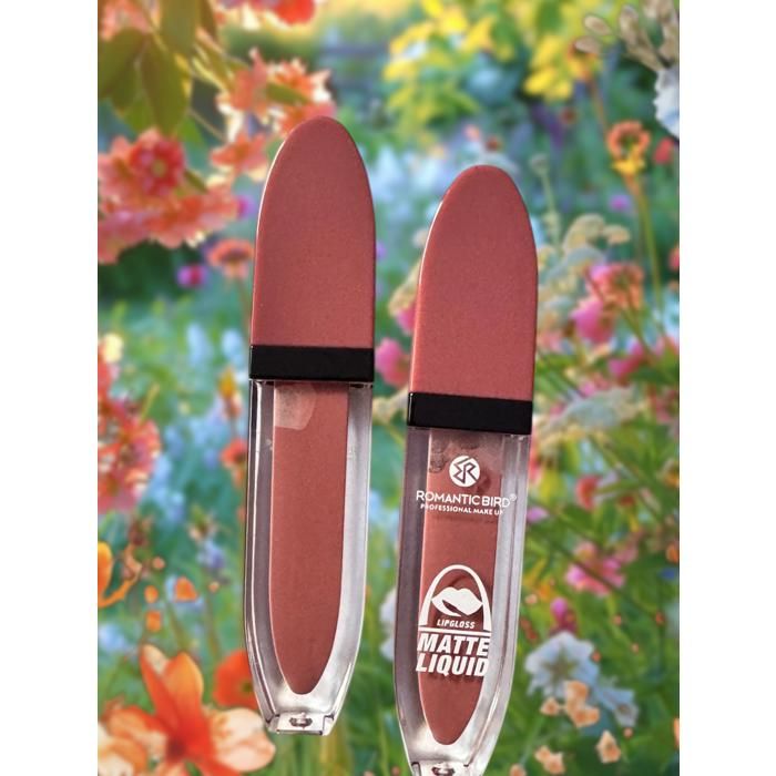 Gloss à Lèvres matte Nude – Rouge à lèvres - N°05  Romantic Bird - Fini mat Intense  - Tenue 24h  - Couleur Élégante