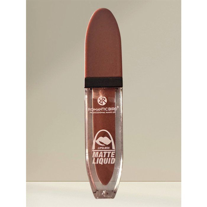 Gloss à Lèvres matte Nude – Rouge à lèvres - N°06  Romantic Bird - Fini mat Intense  - Tenue 24h  - Couleur Élégante