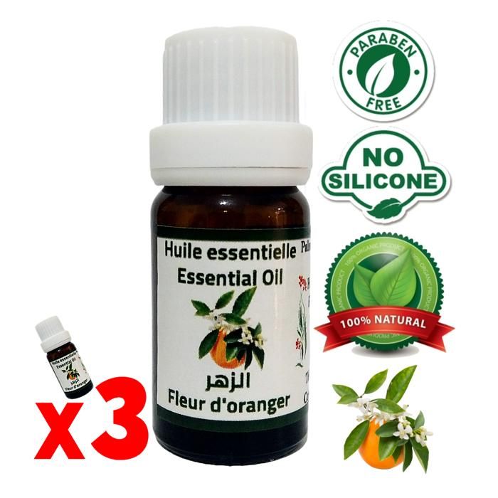Huile essentielle de fleur d'oranger Néroli Essence fragrance 100% naturelle 30ml