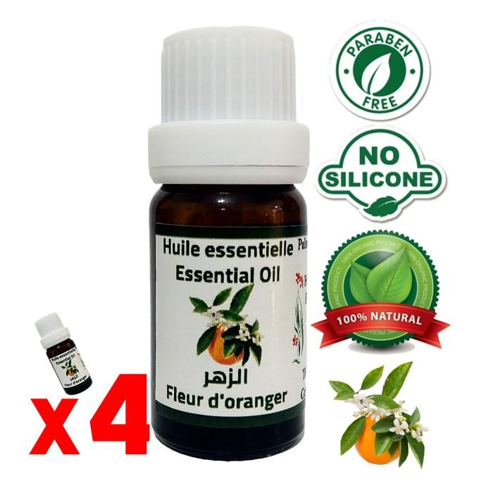 Huile essentielle de fleur d'oranger Néroli Essence fragrance 100% naturelle 40ml
