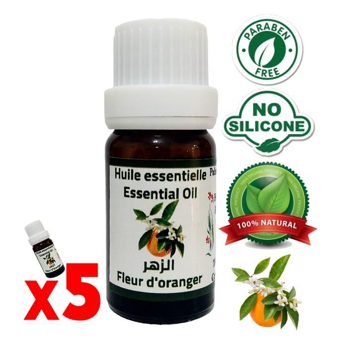 Huile essentielle de fleur d'oranger Néroli Essence fragrance 100% naturelle 50ml