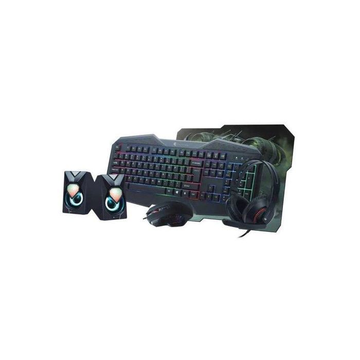 Citytek Pack Gaming Combo  5 en 1 ( Casque + Clavier + Souris + Tapis + Baffles )