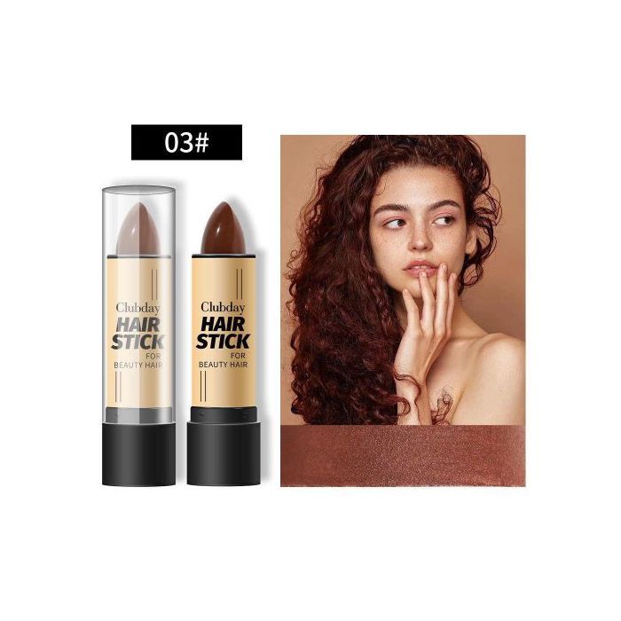 Stylo Teinture Cheveux Châtain Moyen Cuivré 4g – Couverture Temporaire Cheveux Blancs, Facile à Appliquer, Nettoyage Facile