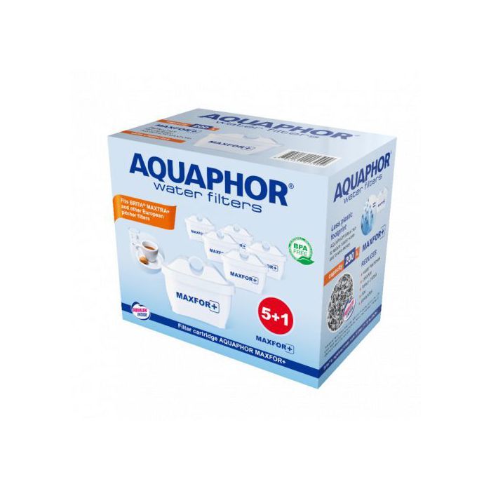 Pack de 6 Cartouches Filtrantes MAXPHOR + ( 200 Litres ) Tous les Carafes