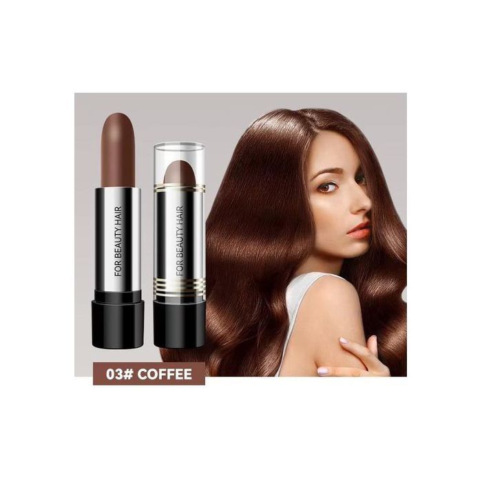 MLSMILE Stick Teinture Cheveux Temporaire Couleur Café 4g – Couvre Cheveux Blancs & Racines, Facile à Appliquer
