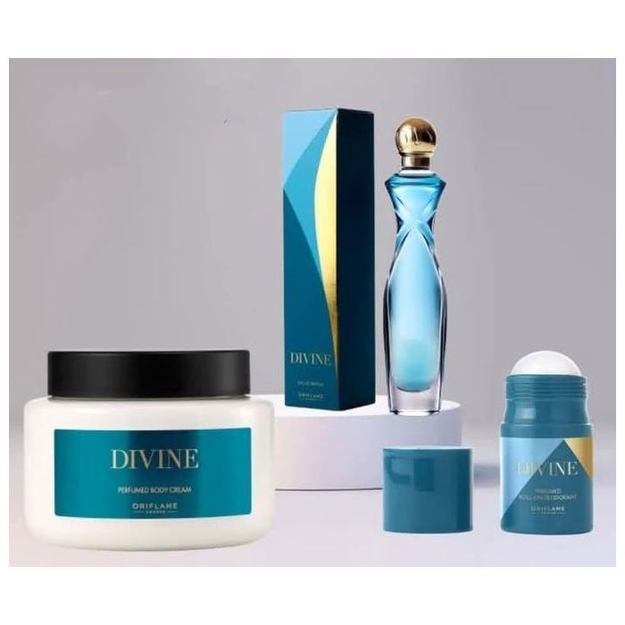 Pack Divine - Divine - Eau de Parfum 50ml - Crème hydratante 250ml - Déodorant Anti Transpirant 50ml