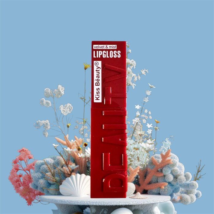 Gloss à Lèvres matte – Rouge à lèvres - N°12 - Fini mat Intense  - Couleur Élégante