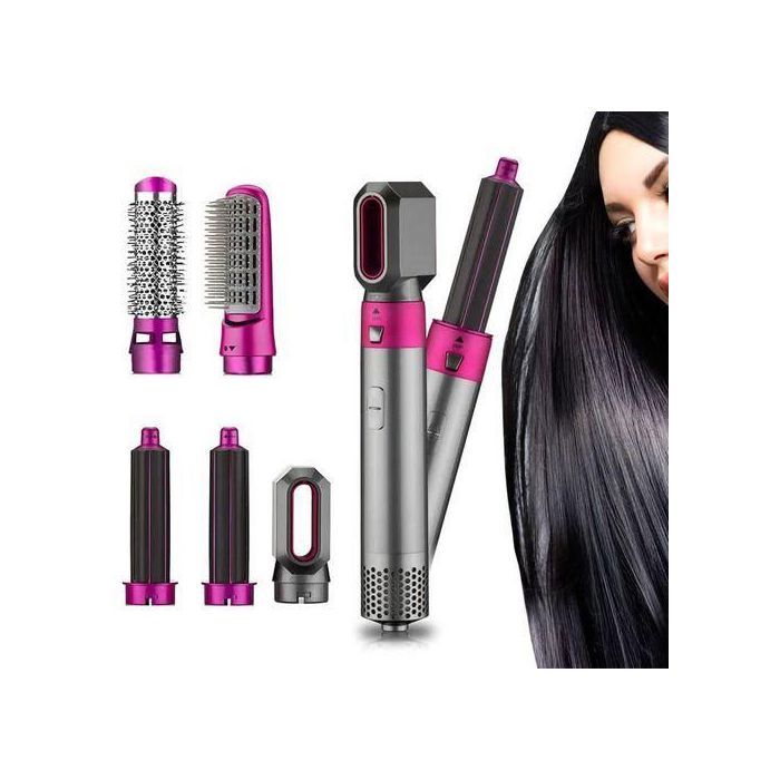 5 en 1 Brosse à cheveux, sèche-cheveux lisseur avec peigne, style à Air chaud