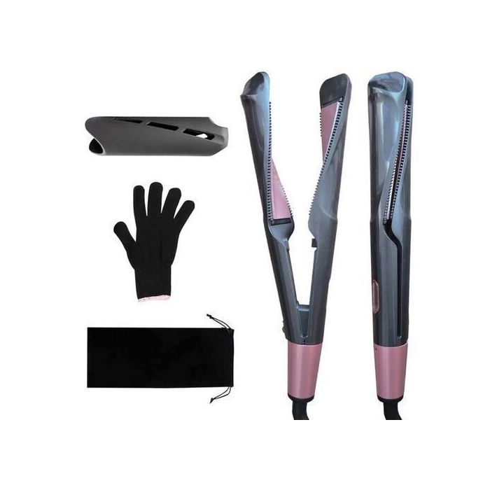 Fers à Lisser 2 en 1 - Curl & Straight - Adulte - Mixte - Avec Gant de Protection