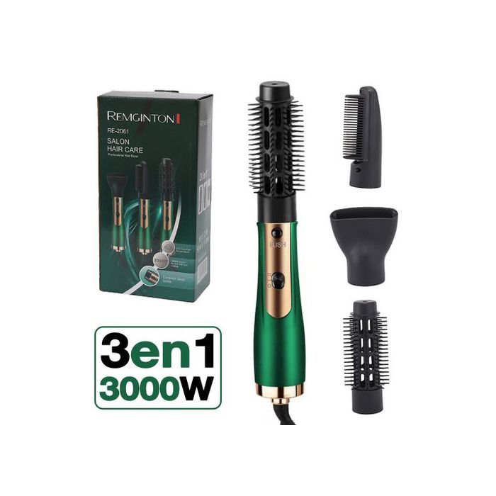 3IN1 Bigoudi,Lisseur,Peigne,Brosse Sèche-Cheveux à Air Chaud à Professionnelle