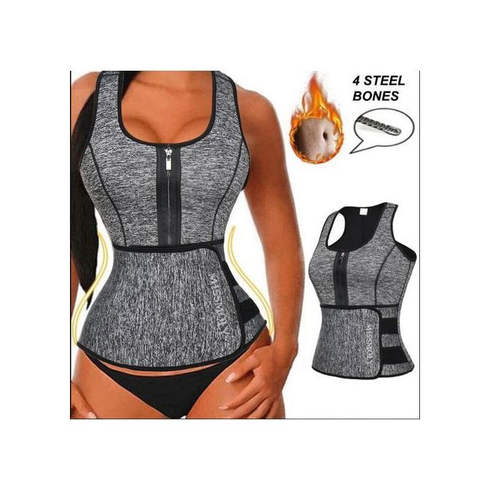 Debardeur Ceinture Abdominale Gilet Minceur pour Femme – Gaine Amincissante
