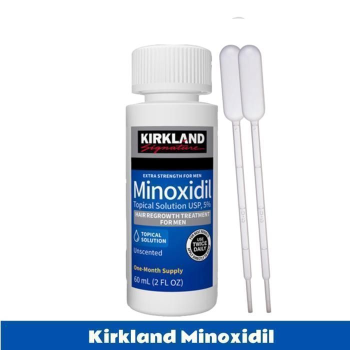 Traitement anti-chute de cheveux - KIRKLAND - Minoxidil 5% - 60ml - Pour hommes - Extra-fort