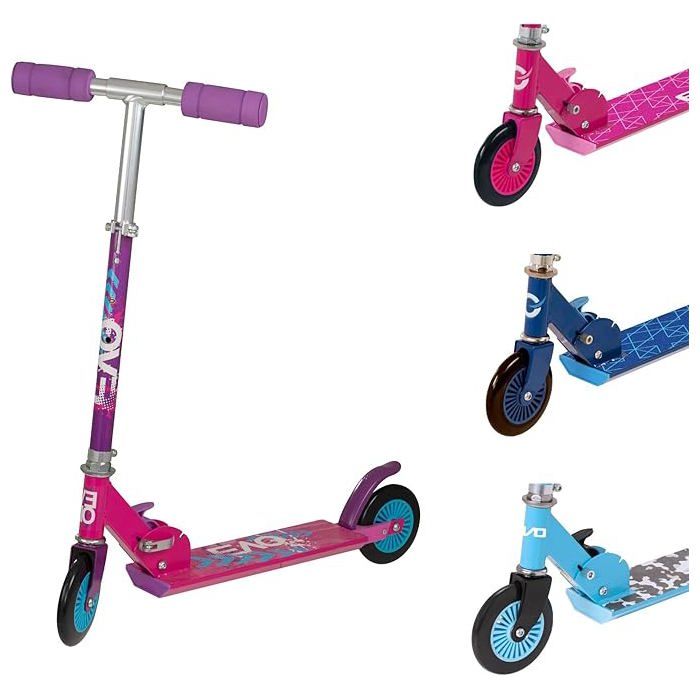 Trottinette - Wheelies - EVO - Léger - Hauteur réglable - Pliable