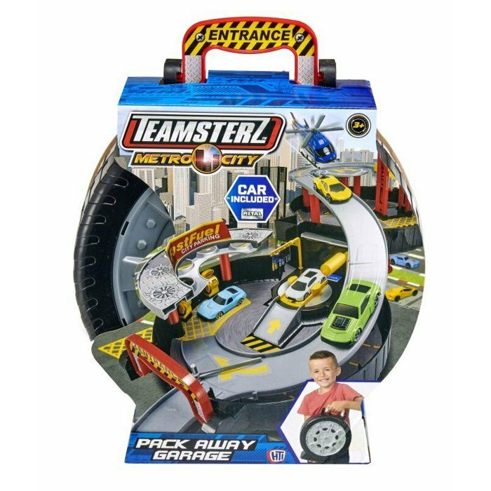 Jouet - Teamsterz - Roue-Garage - Garage portable - 1 véhicule inclus - Mixte 11 ans et plus