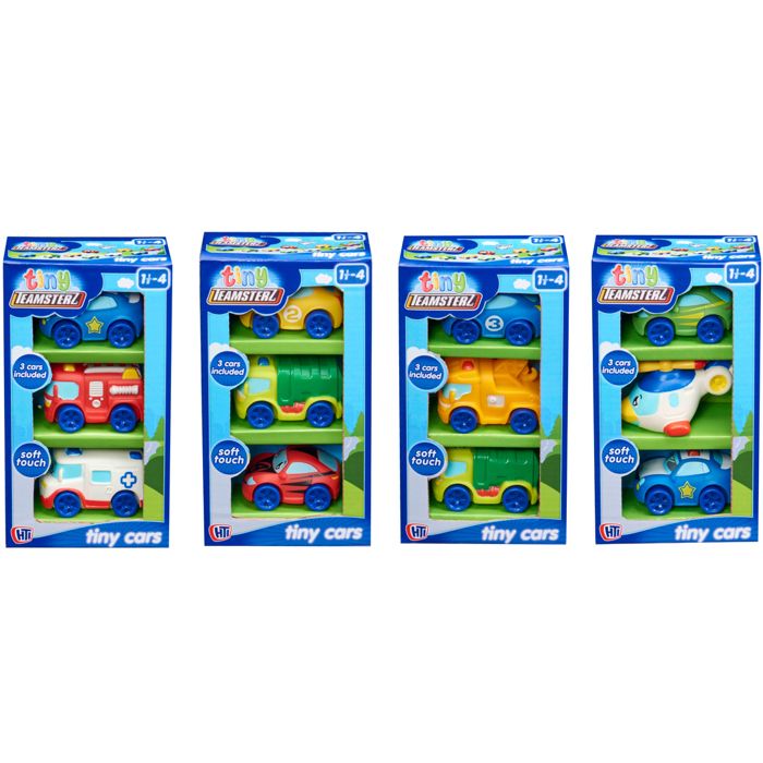 Véhicule - Teamsterz - Tiny - Pack de 3 - 1er Âge - Colorés - Plastique