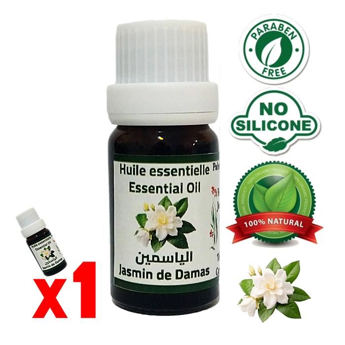 Huile Essentielle de Jasmin de damas Essence fragrance 100% naturelle 10ml