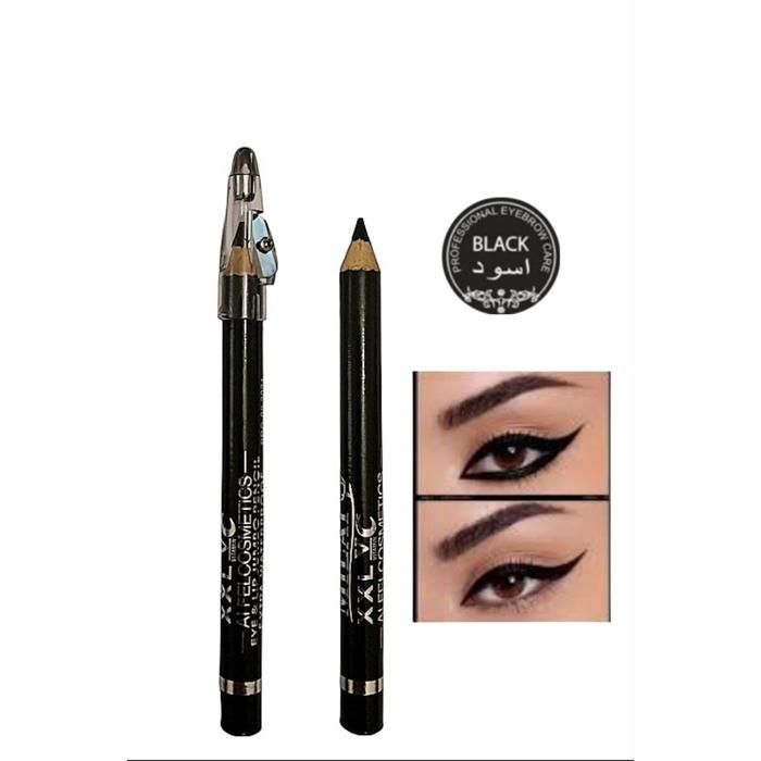 Crayon à sourcils - Jumbo XXL - Couleur Noir - Enrichi en Vitamine E - Extra Waterproof