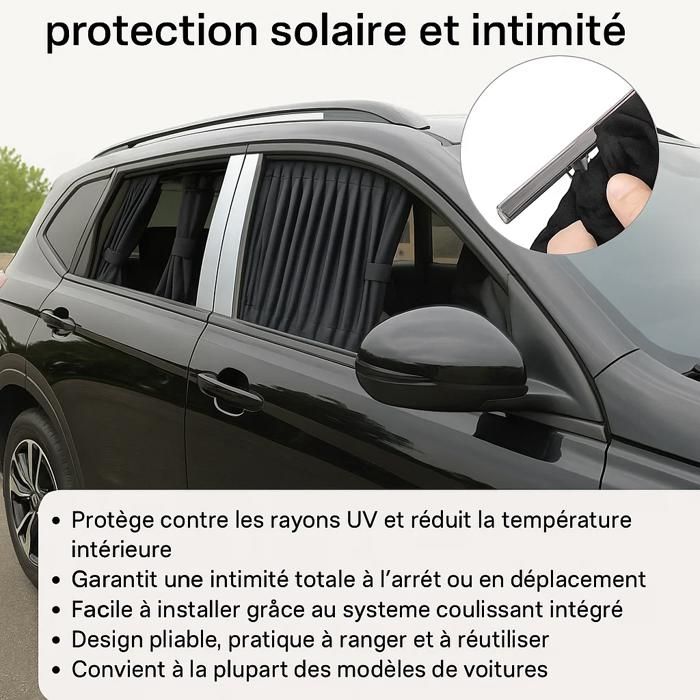 Rideaux occultants - GENERIQUE - Universels - Protection solaire - Intimité - Facile à installer