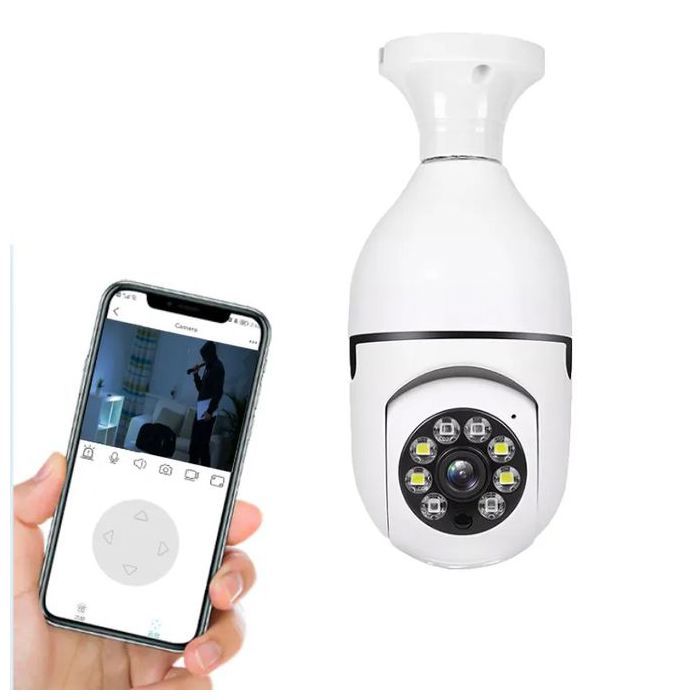 Caméra de sécurité extérieure avec ampoule 3mp WiFi 2.4G -360°