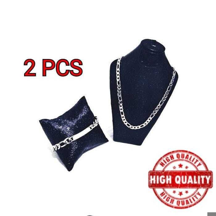 Set de bijoux - GENERIC - Élégance Homme - Acier inoxydable - Argenté brillant - Résistant à l'eau