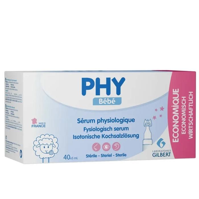 Sérum Physiologique Bébé Economique PHY la boite de 40 pièces